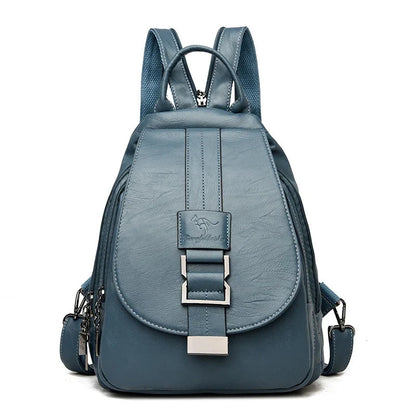 Leather Women's Chic Backpack