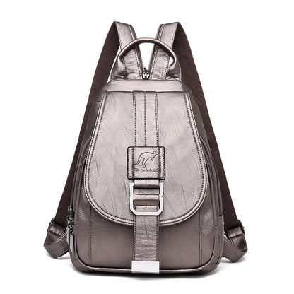 Leather Women's Chic Backpack