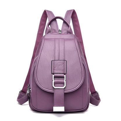 Leather Women's Chic Backpack