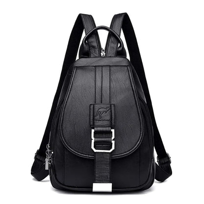 Leather Women's Chic Backpack