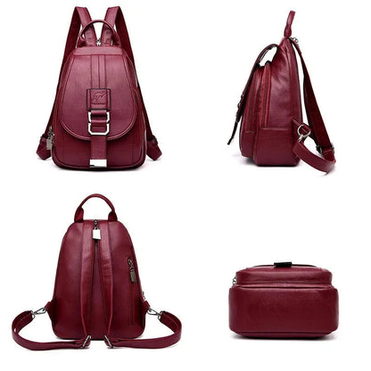 Leather Women's Chic Backpack