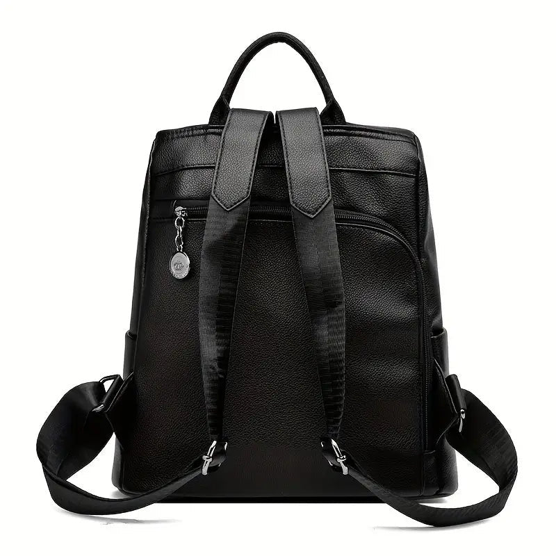 Anti-Theft Leather Women's Backpack