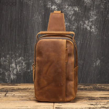 Crossbody Vintage Leather Sling Bag