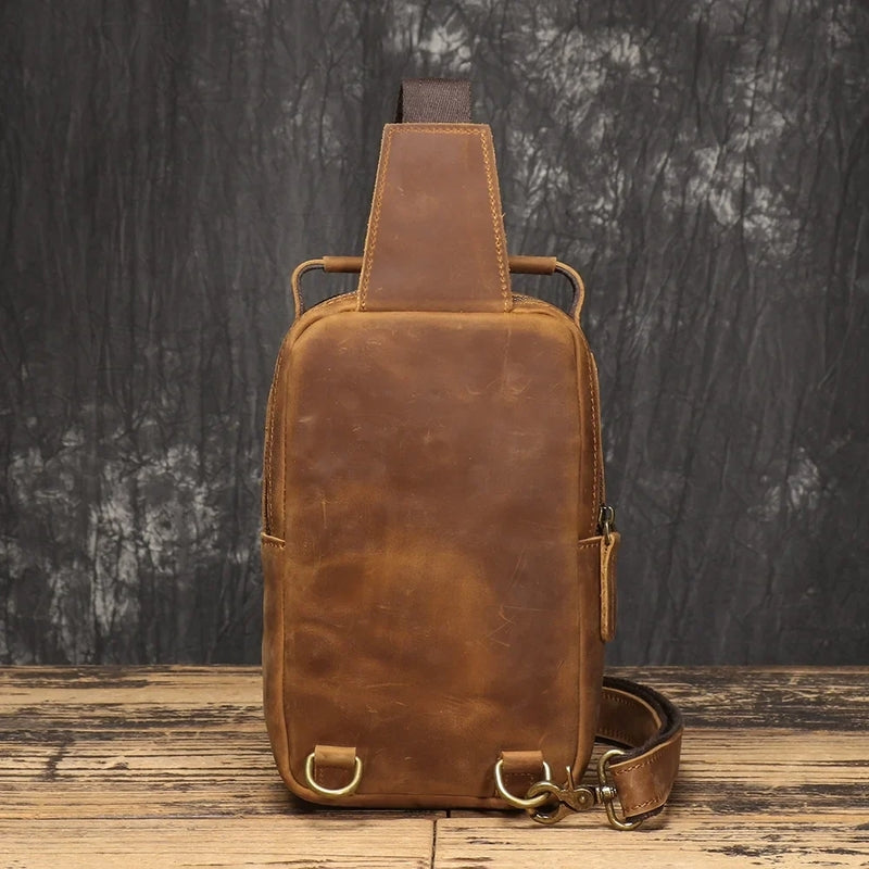 Crossbody Vintage Leather Sling Bag