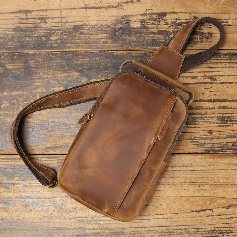 Crossbody Vintage Leather Sling Bag