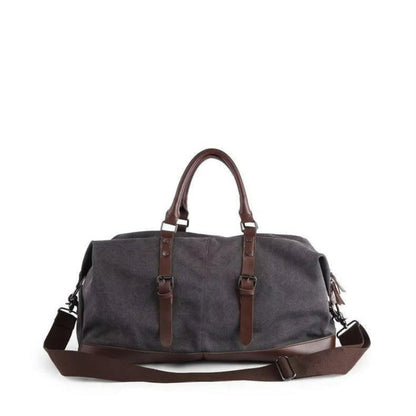 Duffle Bag Graphite Leather Vintage