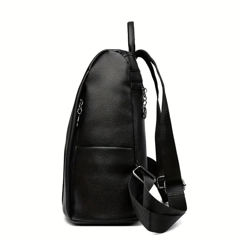 Anti-Theft Leather Women's Backpack